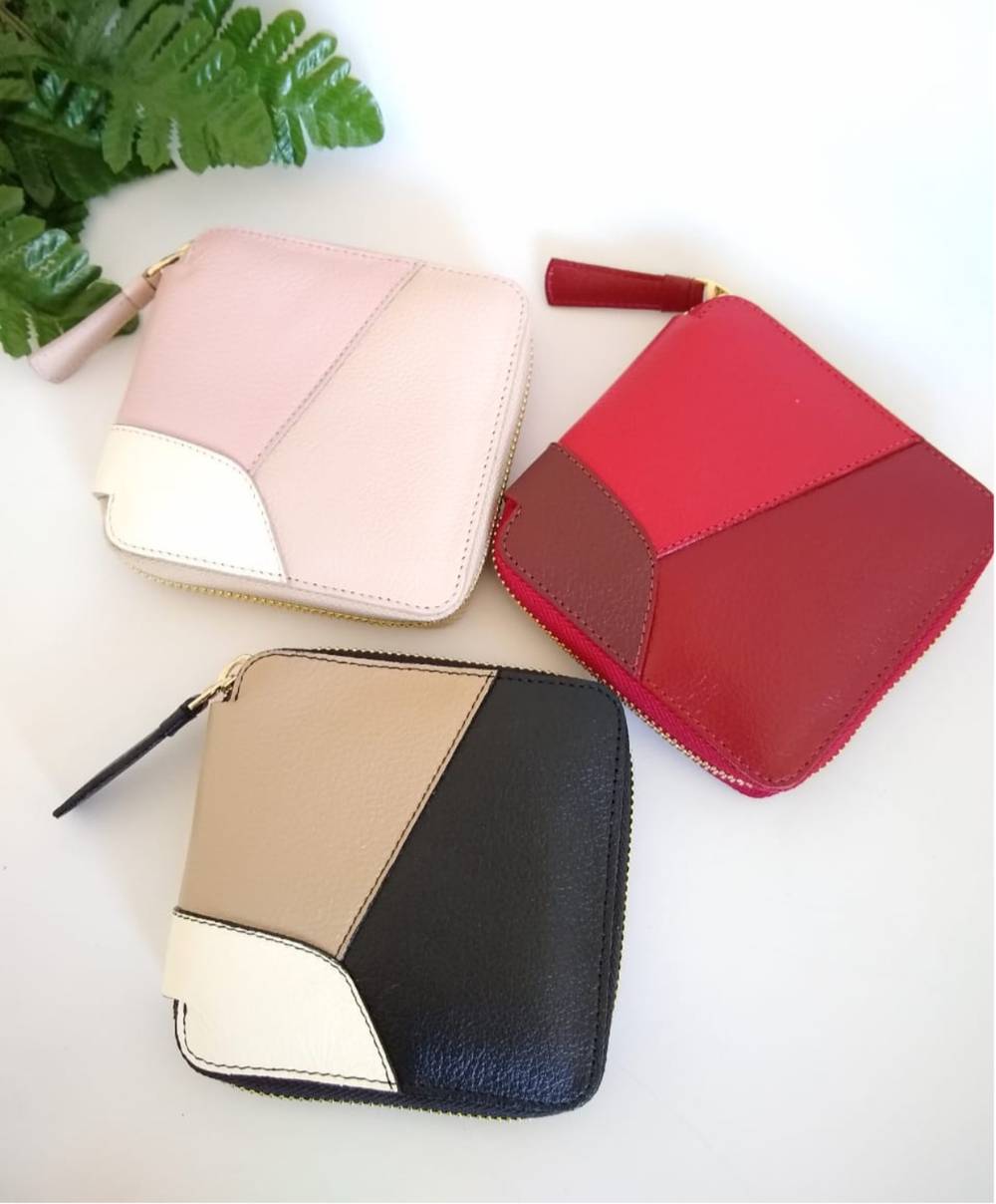 Billetera en cuero para mujer