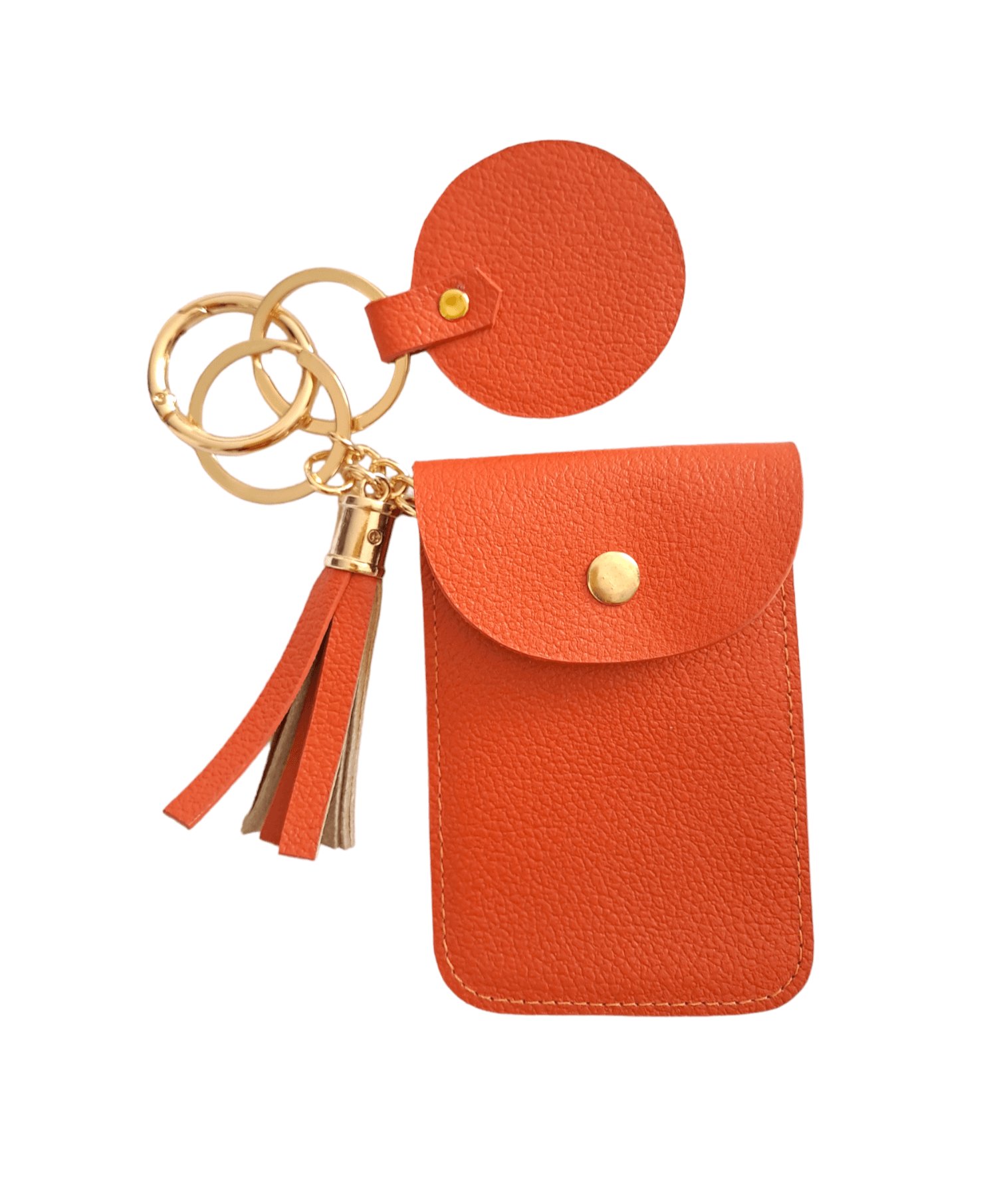 Llavero en cuero tarjetero personalizable