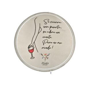Abanico plegable estuche en Se cierra una puerta de abre un vinito