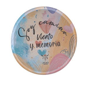 Abanicos plegables con estuche en cuero Soy Camino, viento y memoria