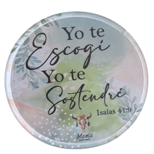 Abanicos plegables con estuche en cuero Yo te escogí, yo te sostendre